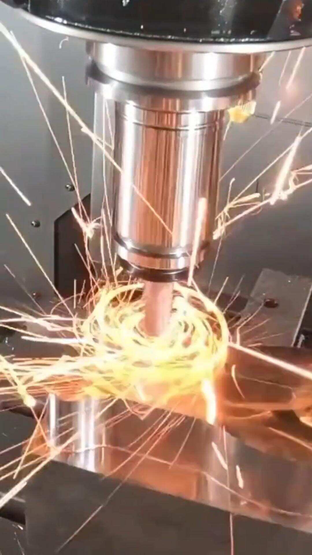 Industrial CNC Milling Operations Live Footage